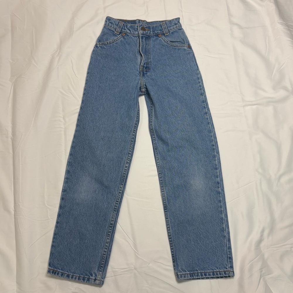 Vintage Levi’s 634 Blue Jeans Kids Size 8 Dated From 1999 Wide Leg Pants